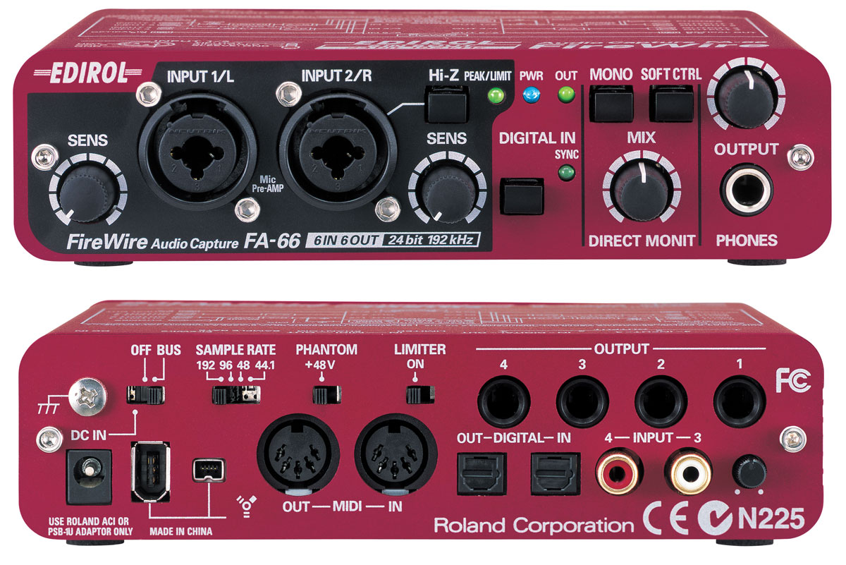 Audio Capture Edirol FA-66